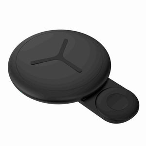 2 in 1 Wireless Charger for Smartphones and Watches - Metal 
