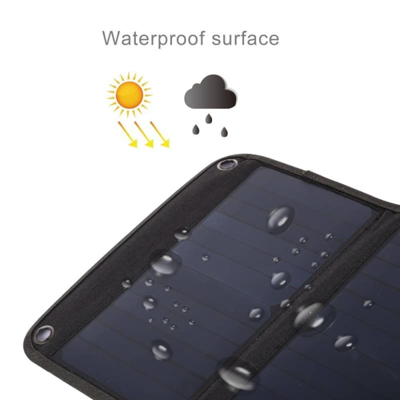 2 Panels Waterproof Foldable Solar Power Charger