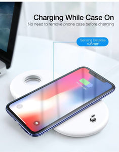 3 in 1 Wireless Charger Station - White