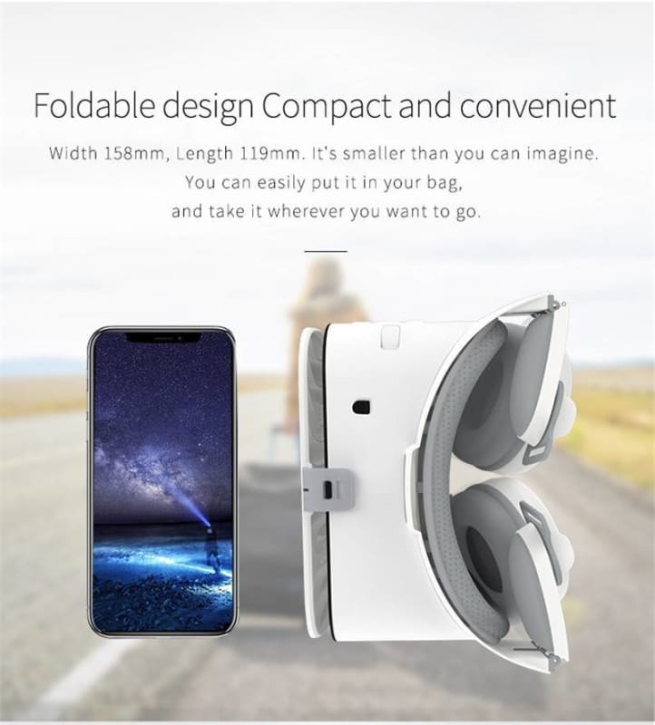 3D Virtual Reality Glasses with Bluetooth Headset