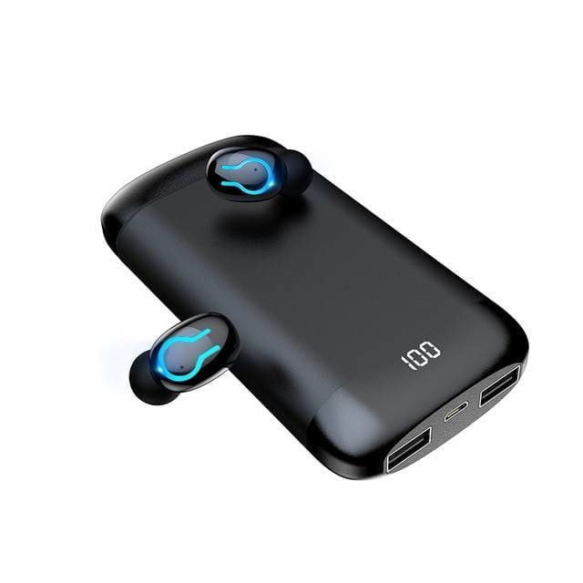Active Noice Cancellation Stereo Earphones - Black / Metal