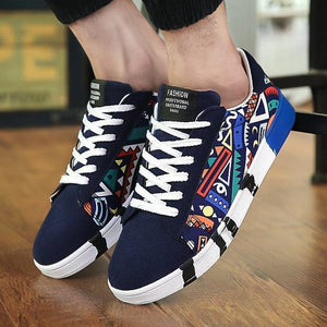 New Arrival Flat Sneakers Shoes for Men - Blue / 46