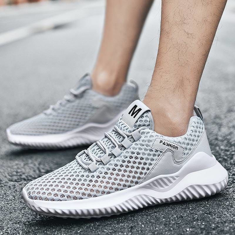 New Arrival Flat Sneakers Shoes for Men - Gray / 40