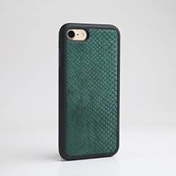 Black Python Leather iPhone Case - Side Pattern / for 7 plus