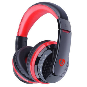 Bluetooth Headset With Microphone - Black & Red