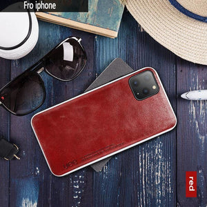 Business Leather iPhone Cases - XR / Black