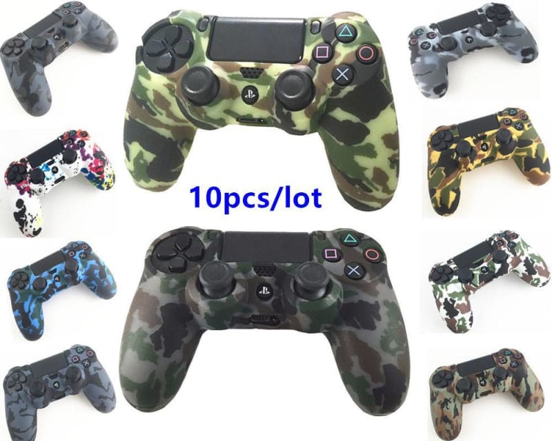 Camouflage Camo Silicone Rubber Soft Case for Sony PS4 