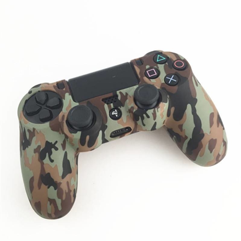 Camouflage Camo Silicone Rubber Soft Case for Sony PS4 