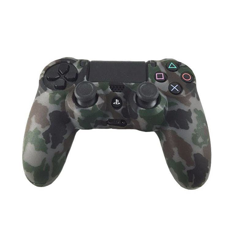 Camouflage Camo Silicone Rubber Soft Case for Sony PS4 
