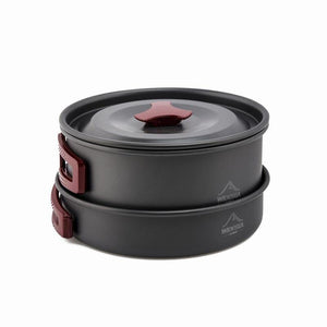Camping Aluminium Alloy Cookware Set - Steel