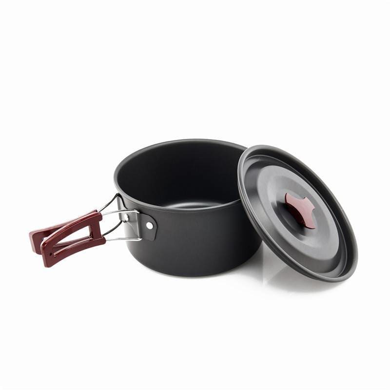 Camping Aluminium Alloy Cookware Set - Steel