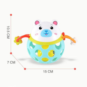 Cartoon Animals Shaped 0-12 Months Baby Rattle Toy - Random 