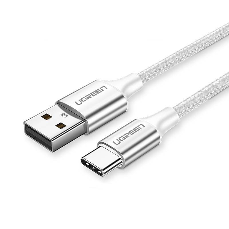 Charging Cable Braided Type-C - Nylon Silver / 0.5m