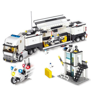 City Street Police Station Truck