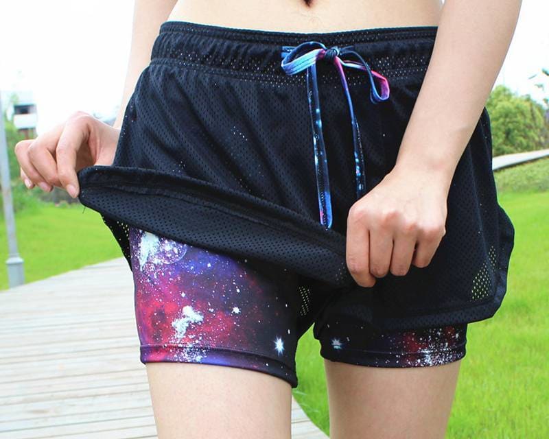Colorful Women’s Polyester Running Shorts