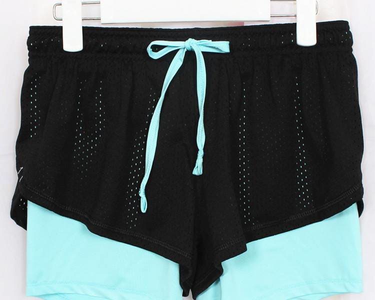 Colorful Women’s Polyester Running Shorts - Black / XL