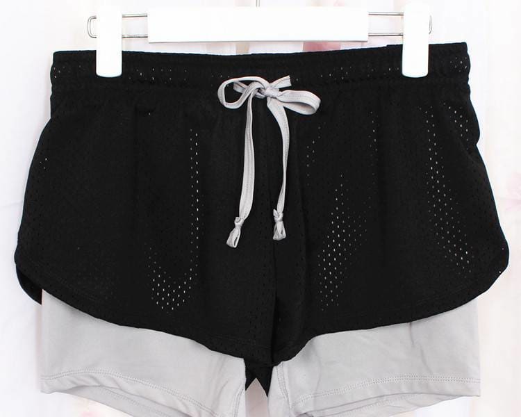 Colorful Women’s Polyester Running Shorts - Grey / M