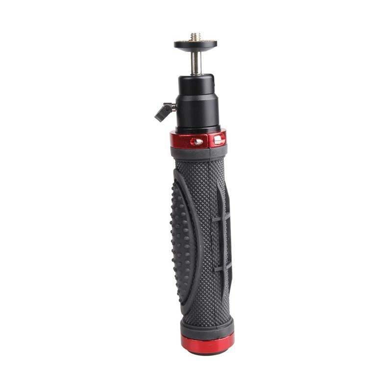 Compact Aluminum Camera Stabilizer with Phone Holder - Red