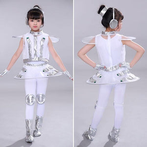 Cosmic Robot Cosplay Costume - girl’s long sleeve / M