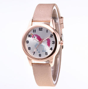 Cute Cartoon Unicorn Patterned Kid’s Watches