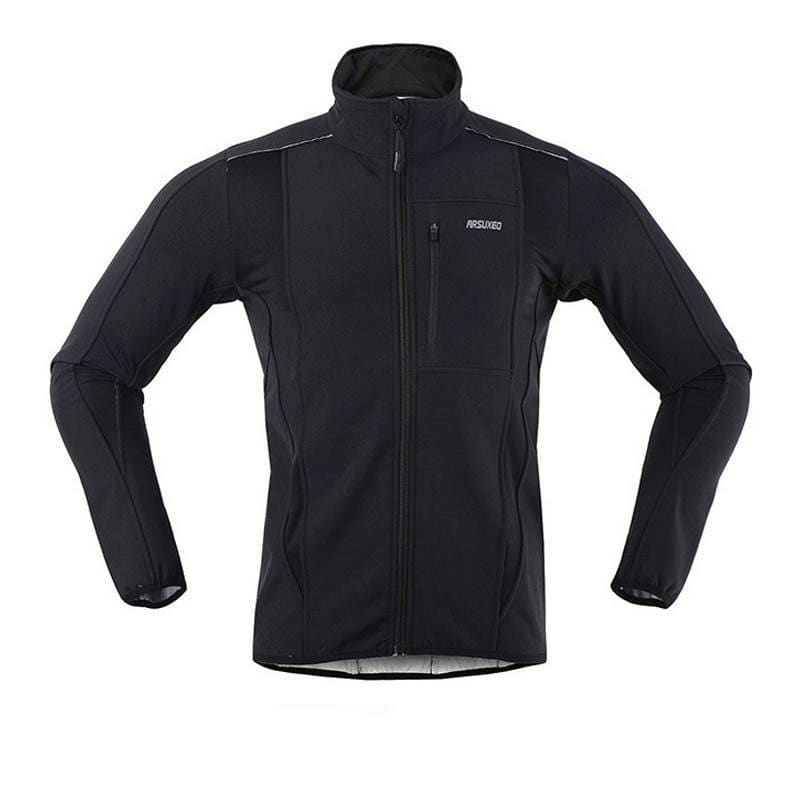 Cycling Jacket Winter Warm Up Thermal Fleece - Orange / L