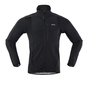 Cycling Jacket Winter Warm Up Thermal Fleece - Orange / L