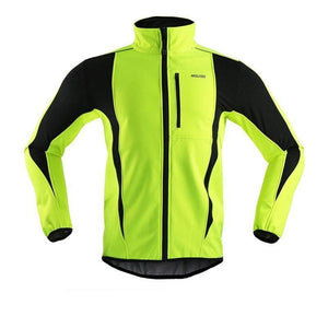 Cycling Jacket Winter Warm Up Thermal Fleece - Red / L