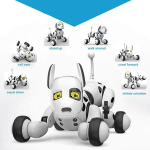 Dog Robot Intelligent Electronic Pet - White