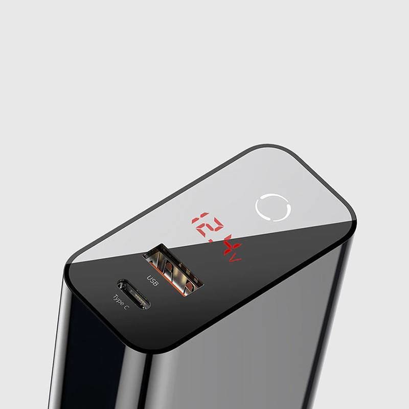 EU Plug with USB and Type C Ports