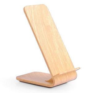 Fast Wireless Wooden Charger - Brown