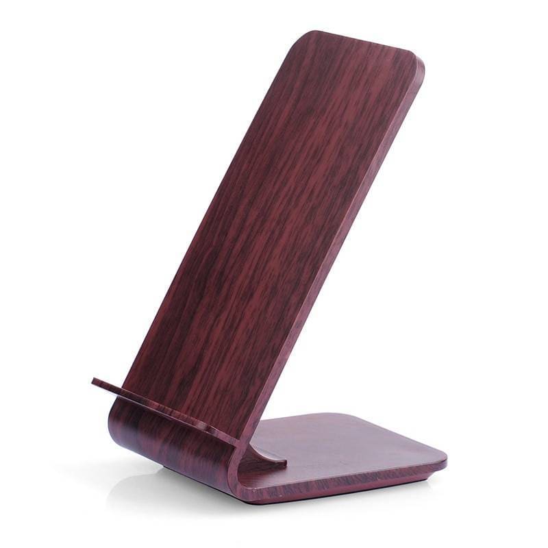 Fast Wireless Wooden Charger - Brown