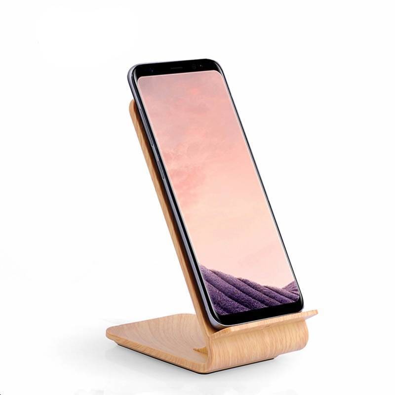 Fast Wireless Wooden Charger - Brown
