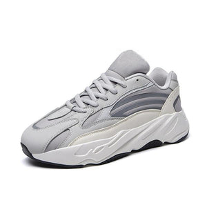 Genuine Leather Fashion Sport Footwear Men - 701 Gray / 7