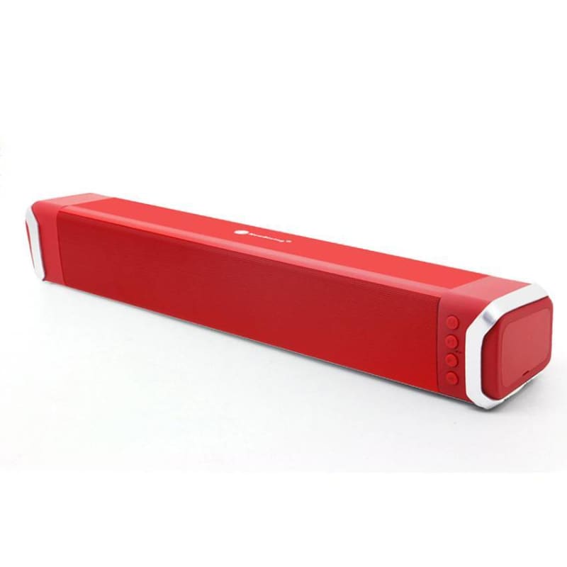Geometric Style Bluetooth Sound Bar - Red