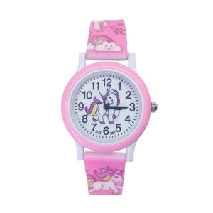 Girl’s Cute Unicorn Printed Dial Quartz Watch