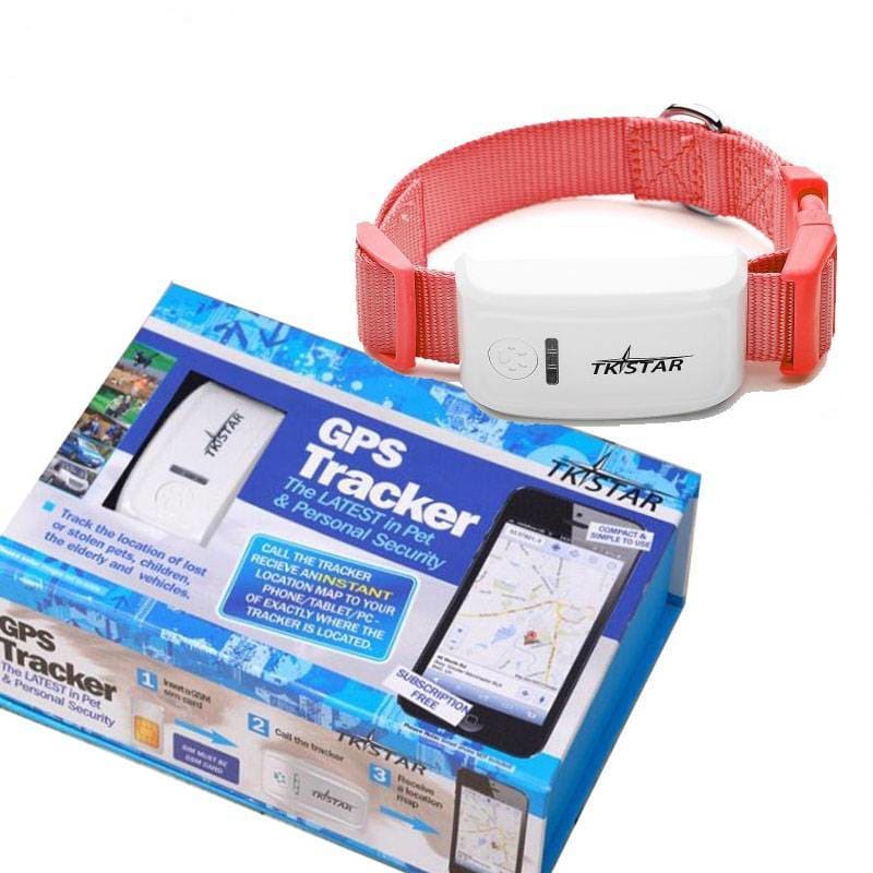 GPS Tracker for Pet Dog-Cat - Red with Box