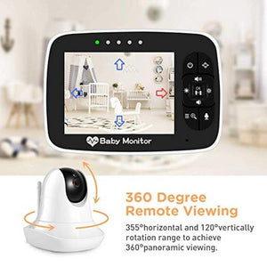 High Resolution Baby Monitor with Night Vision Remote Camera