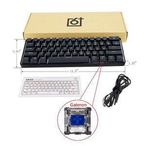 Key Mechanical Keyboard With USB Wired LED - GateronBL