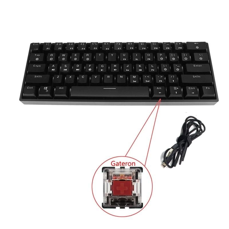Key Mechanical Keyboard With USB Wired LED - GateronR