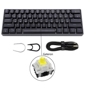 Key Mechanical Keyboard With USB Wired LED - GateronY