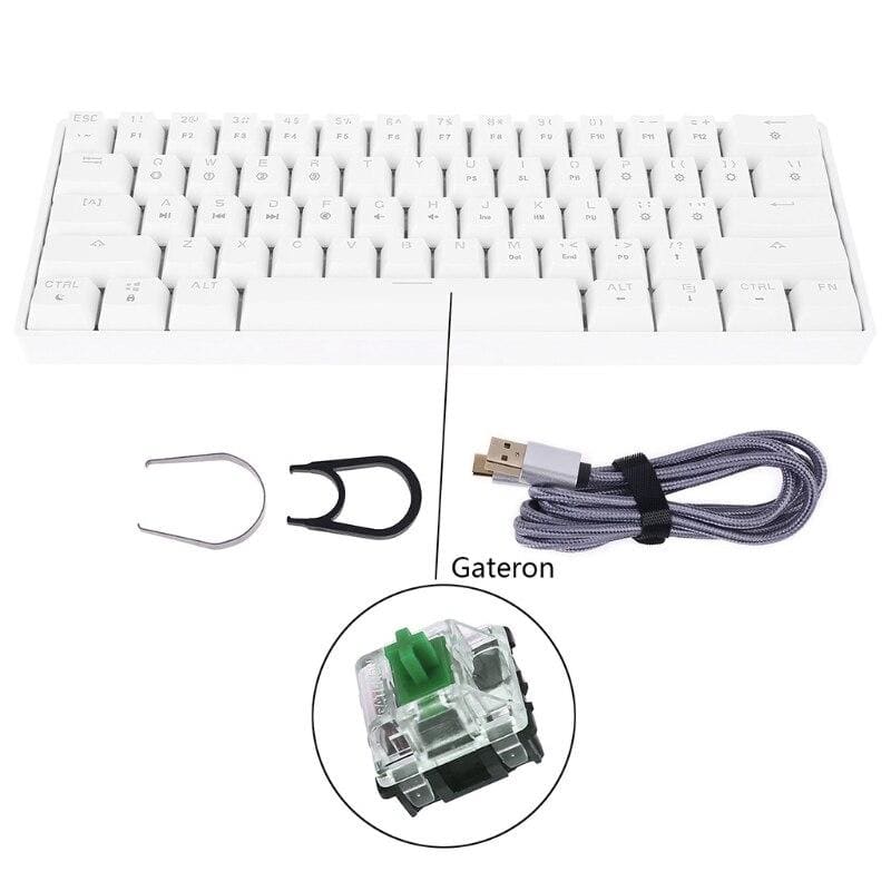 Key Mechanical Keyboard With USB Wired LED - WGateronGN