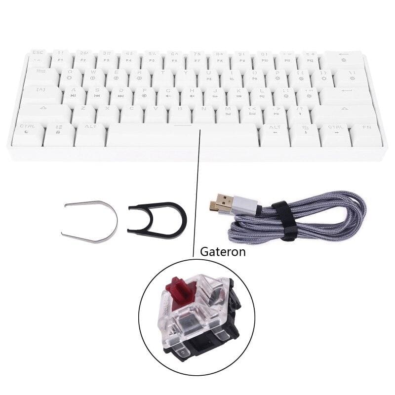 Key Mechanical Keyboard With USB Wired LED - WGateronR