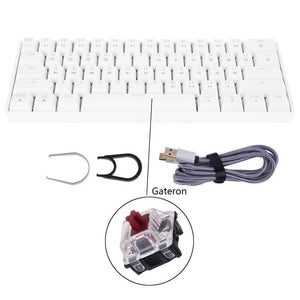 Key Mechanical Keyboard With USB Wired LED - WGateronR