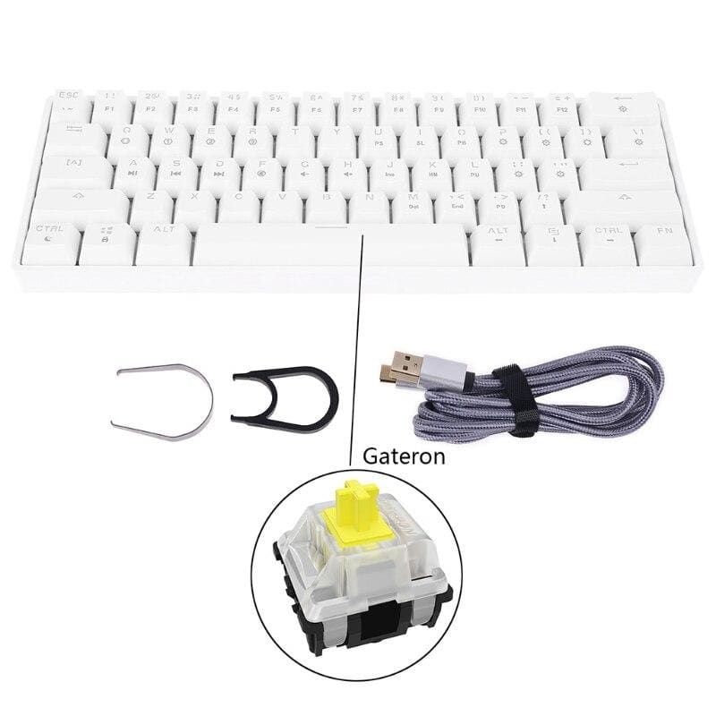 Key Mechanical Keyboard With USB Wired LED - WGateronY