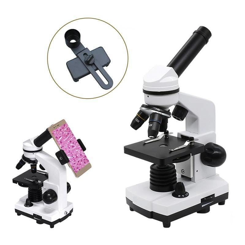 Kid’s Microscope with Smartphone Holder - White