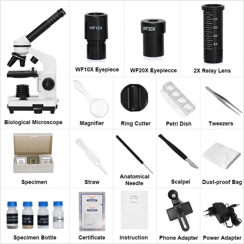Kid’s Microscope with Smartphone Holder - White