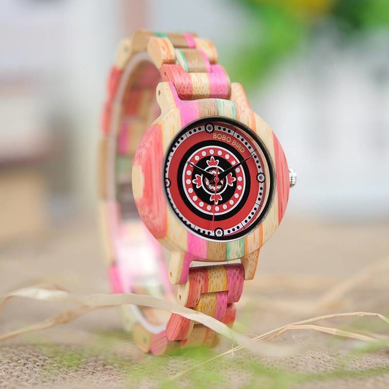 Kid’s Pink Wooden Watch