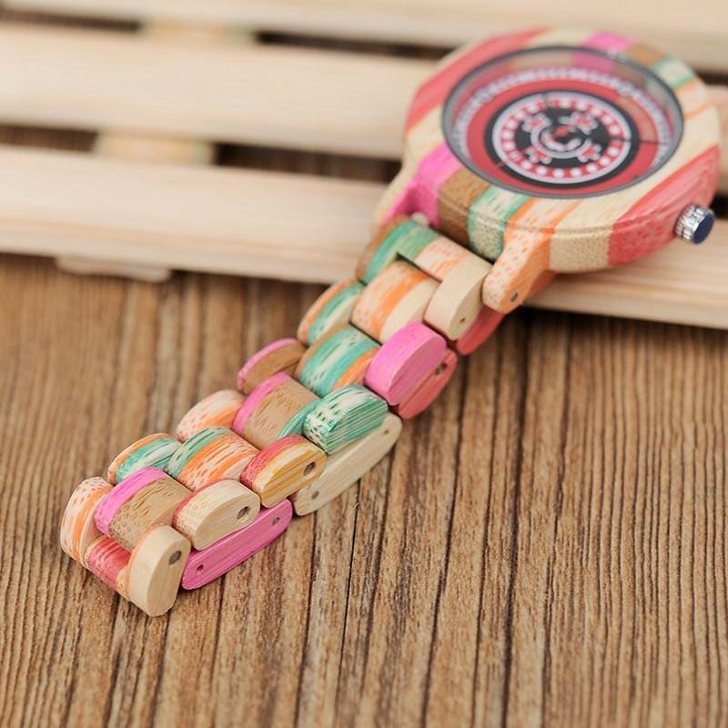 Kid’s Pink Wooden Watch