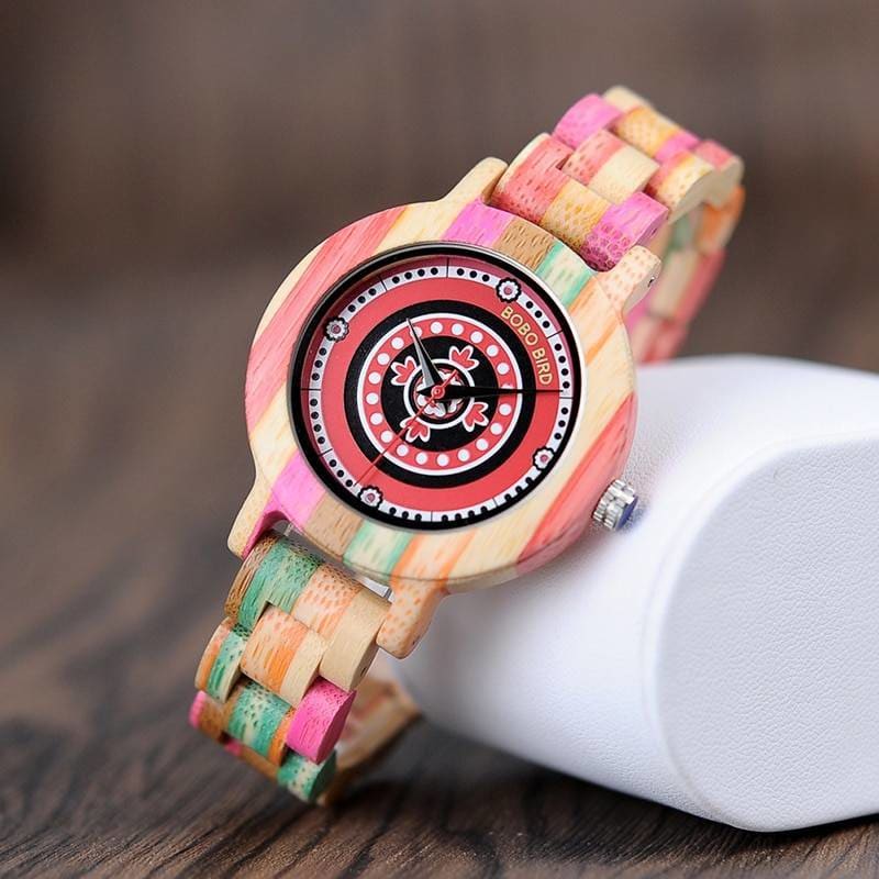 Kid’s Pink Wooden Watch