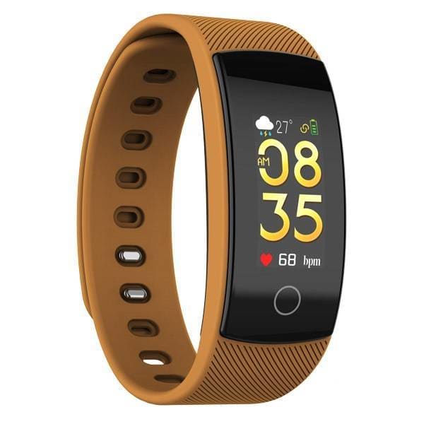 Laconic Style Waterproof Fitness Wristband - Brown